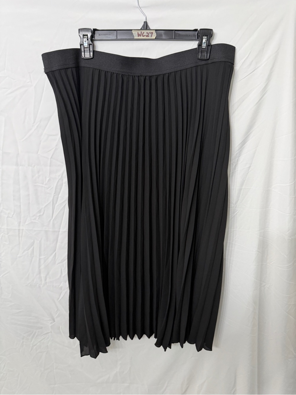 Women’s Vince Camuto Black Pleated Midi Skirt XL